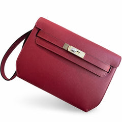 Kelly Depeches 25 clutch, Epsom leather (with additional shoulder strap), can be worn cross-body, can be carried by hand or on the wrist, daily needs, seamless switch between business/leisure - centra