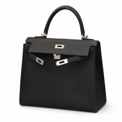 👀kelly Epsom 25cm [Black Silver]——Small and cute🥰