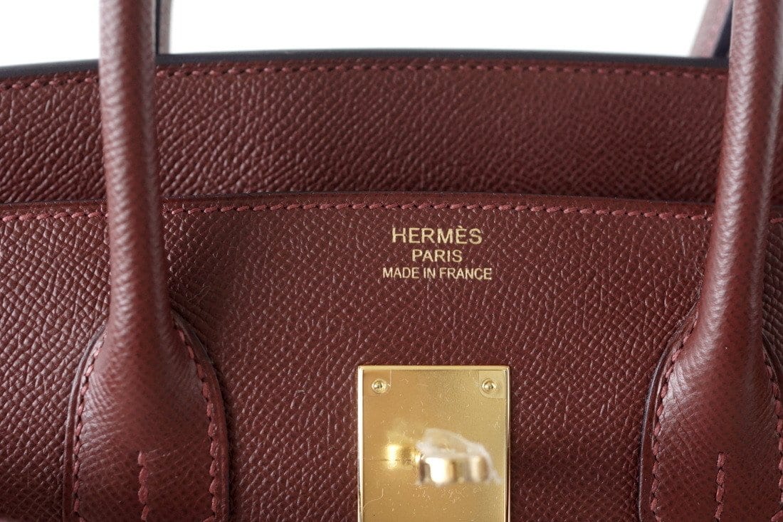👜Birkin 35 Bag Red Rouge H Limited Edition Contour Navy Gold