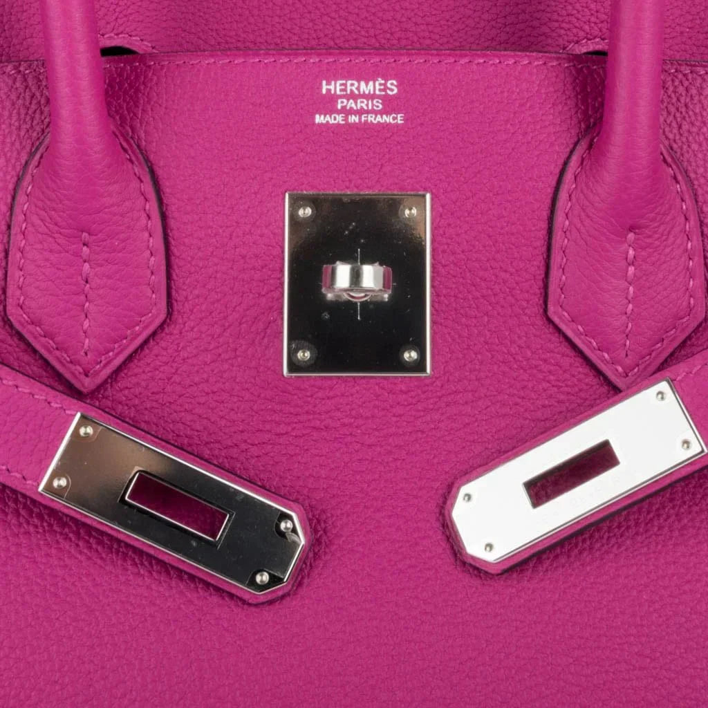 👜Birkin 30 Bag Rose Pourpre Pink Togo Palladium
