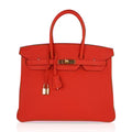 👜Birkin 35 Bag Capucine Togo Leather with Gold Hardware