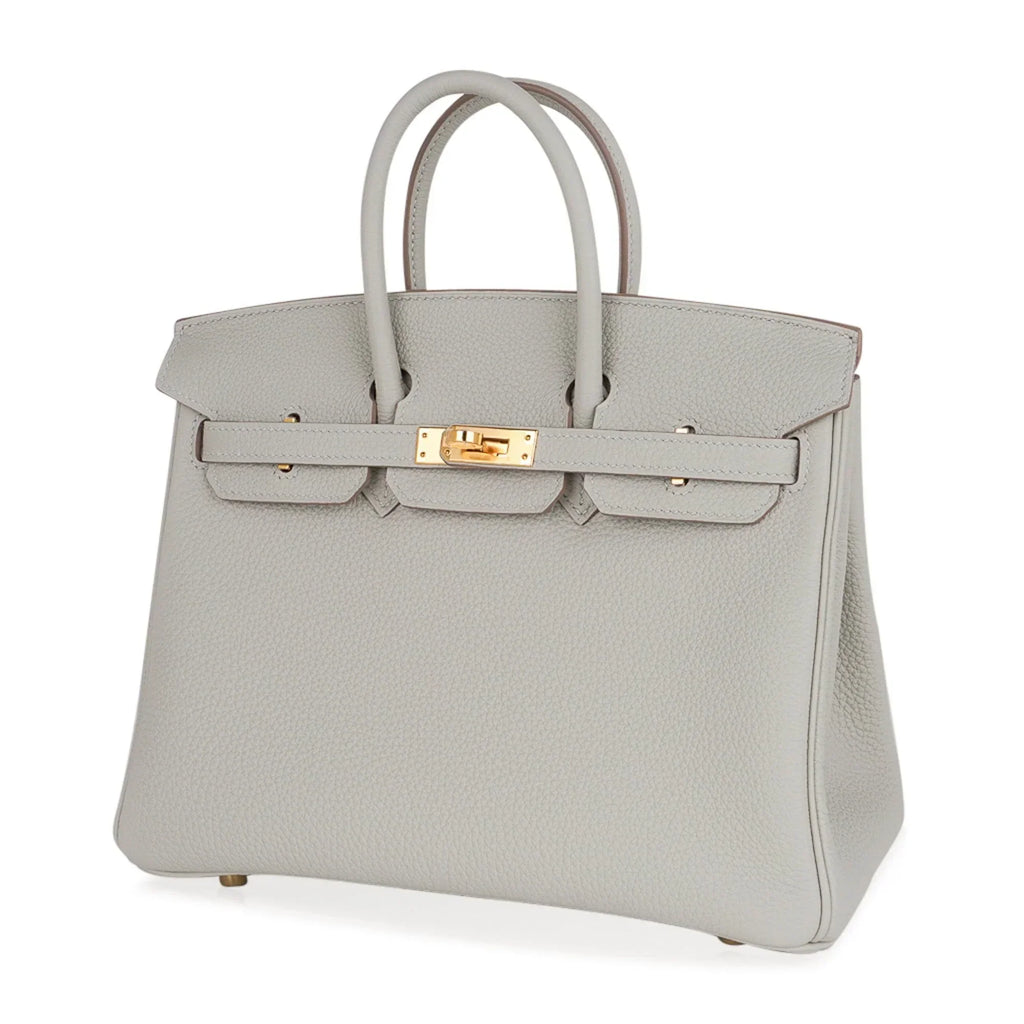 👜Birkin 25 Bag Gris Perle Togo Gold Hardware