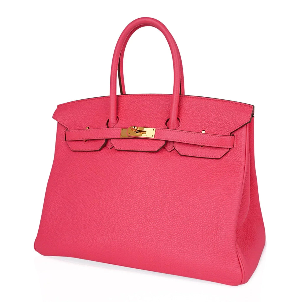 👜Birkin 35 Bag Rose Lipstick Pink Togo Gold Hardware