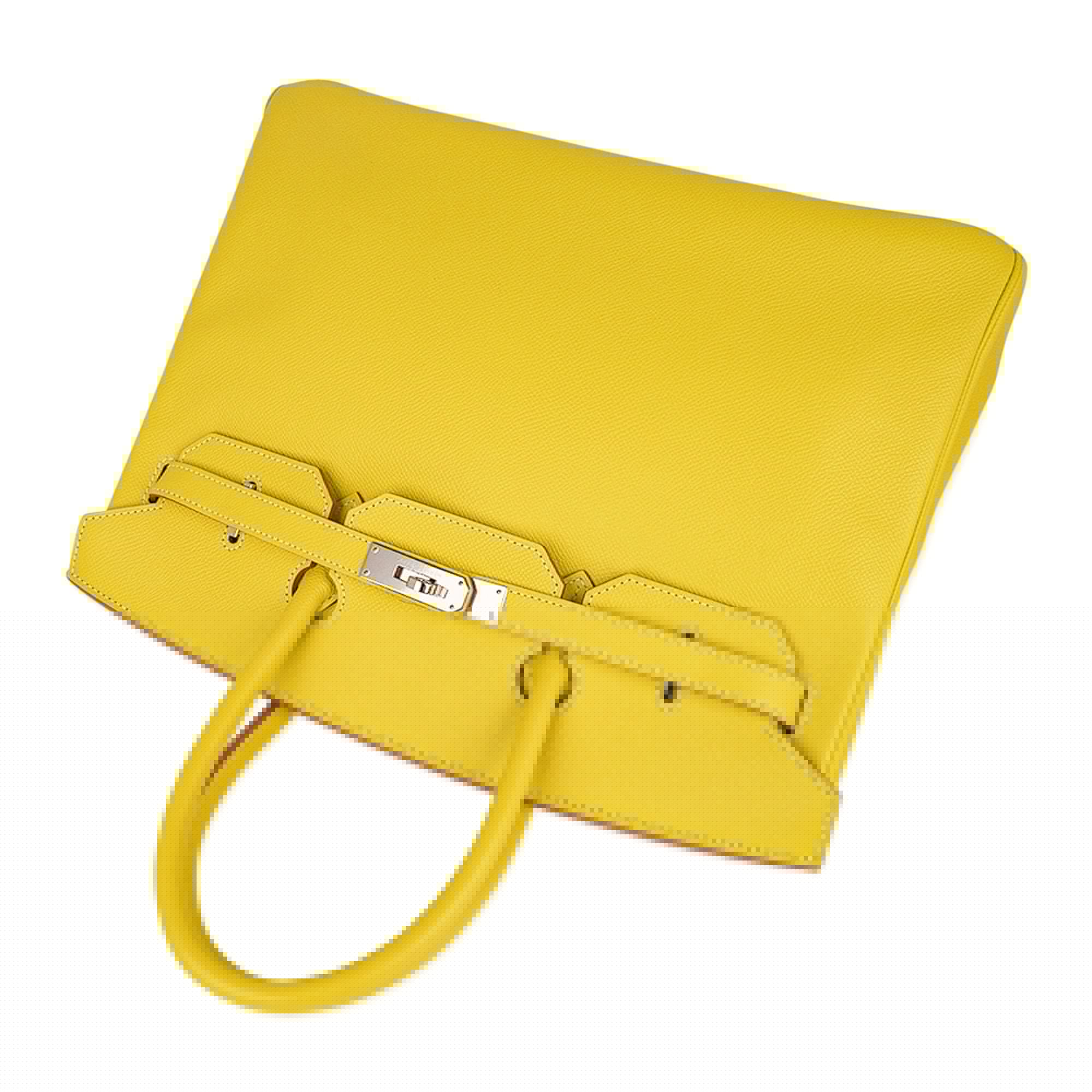 👜Birkin 35 Lime Candy Limited Edition Bag Epsom Palladium