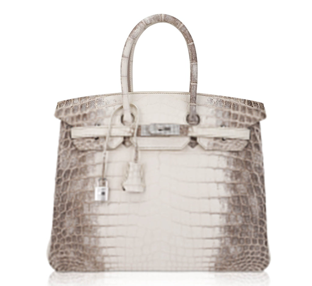 👜Birkin 35 Diamond Blanc Himalaya Matte Crocodile Limited Edition Bag