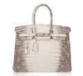 👜Birkin 35 Diamond Blanc Himalaya Matte Crocodile Limited Edition Bag