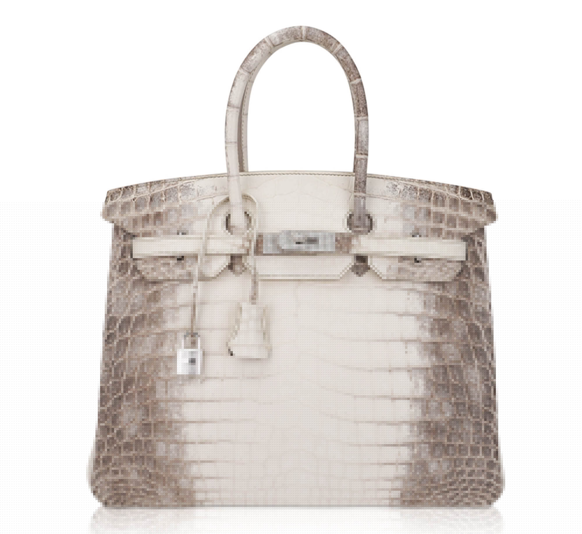 👜Birkin 35 Diamond Blanc Himalaya Matte Crocodile Limited Edition Bag