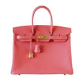 👜Birkin 35 Bag Flamingo Pink Gold Hardware Rare