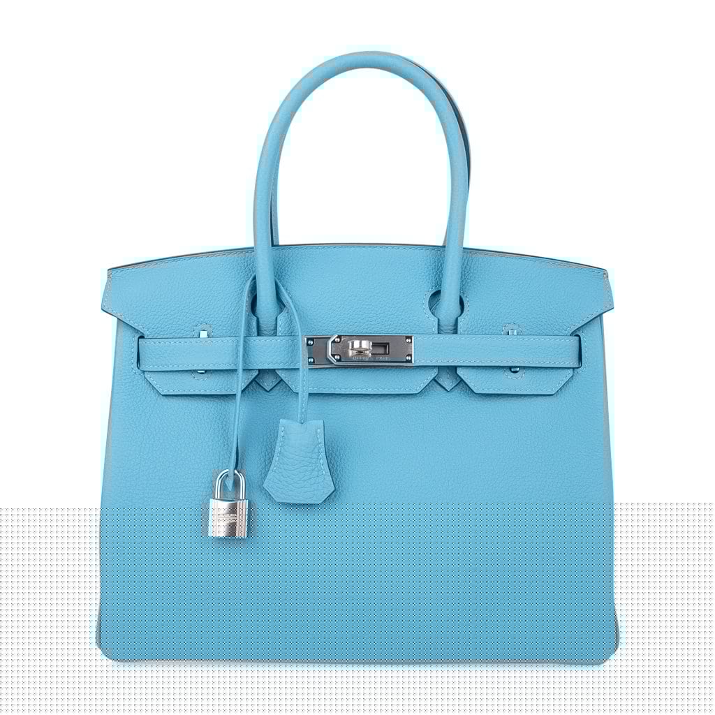 👜Birkin 30 Bag Blue du Nord Togo Leather Palladium Hardware