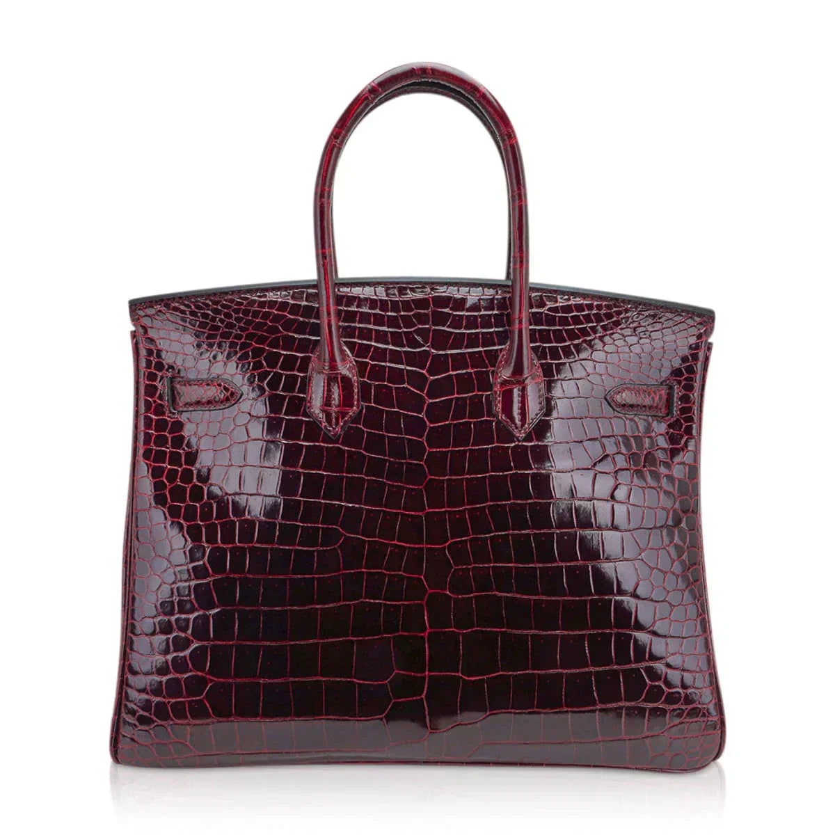 👜Special Order HSS Birkin 35 Bag Bordeaux Porosus Crocodile with Gold Hardware