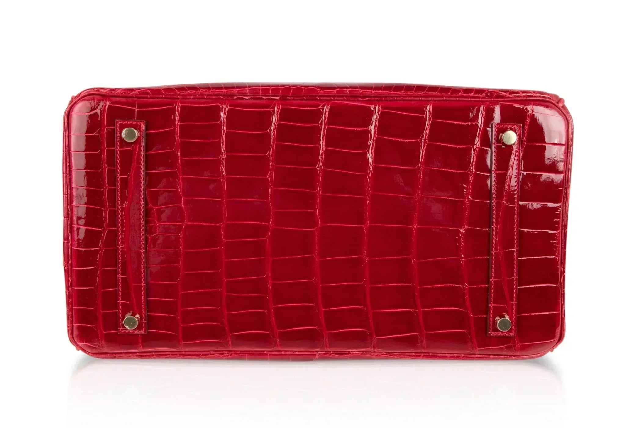 👜Birkin 35 Braise Lipstick Red Crocodile Gold Hardware