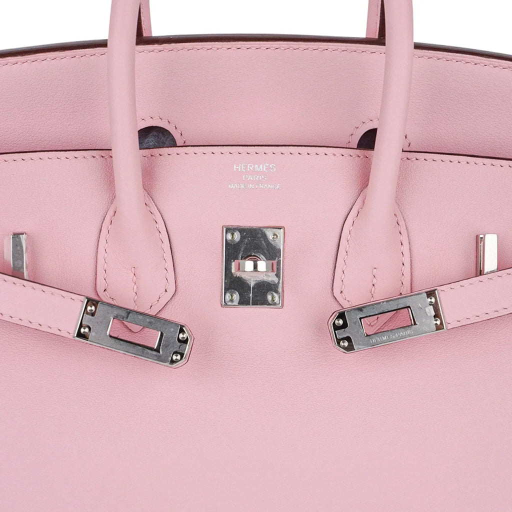 👜Birkin 25 Bag Rose Sakura Palladium Hardware Rare
