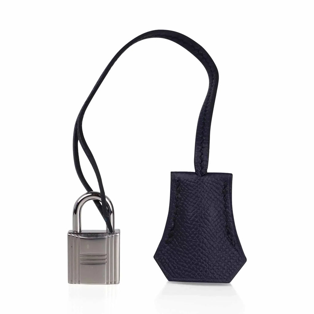 👜Birkin 30 Bag Indigo Epsom Palladium Hardware New w/ Box