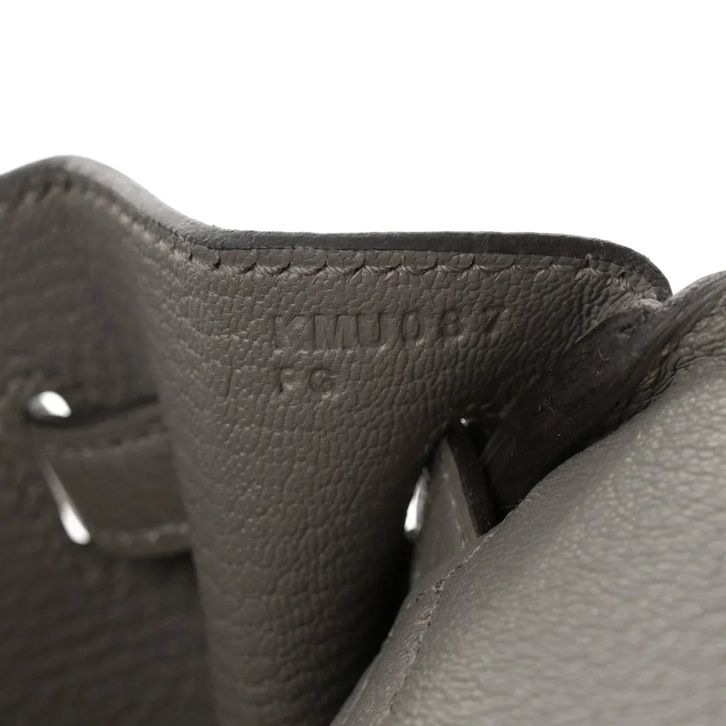 👜Birkin 25 Gris Meyer crafted from incredibly soft Togo calfskin leather