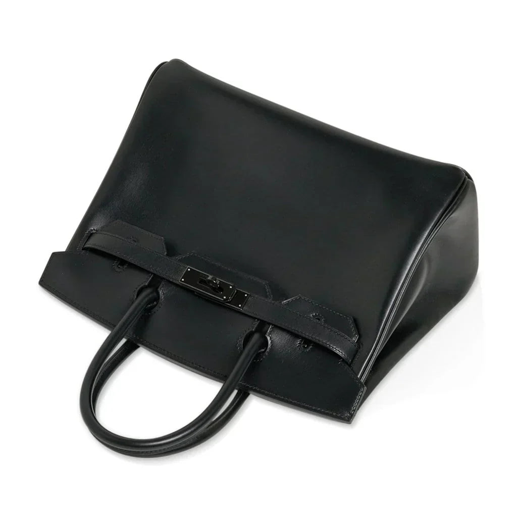 👜Birkin 30 Bag So Black Limited Edition Box Leather