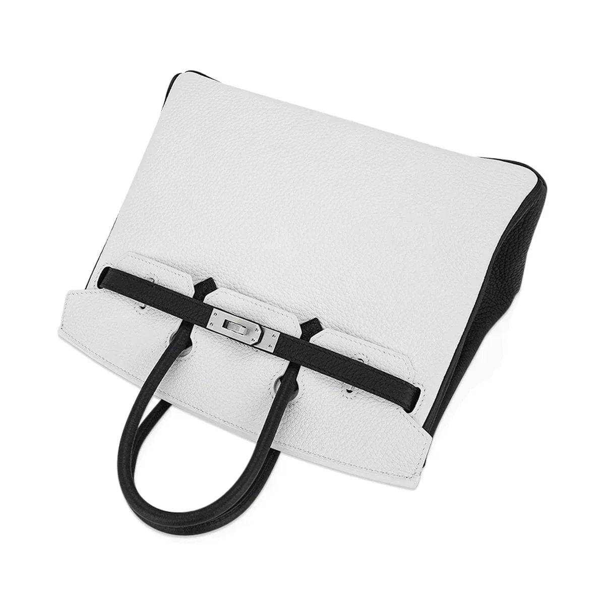 👜Birkin HSS 25 Bag White w/ Black Brushed Palladium Hardware