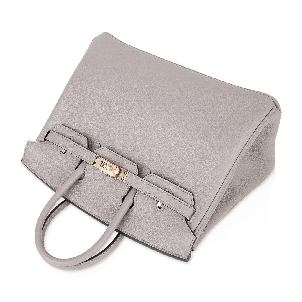 👜Birkin 25 Bag Gris Asphalte Novillo Leather Gold Hardware