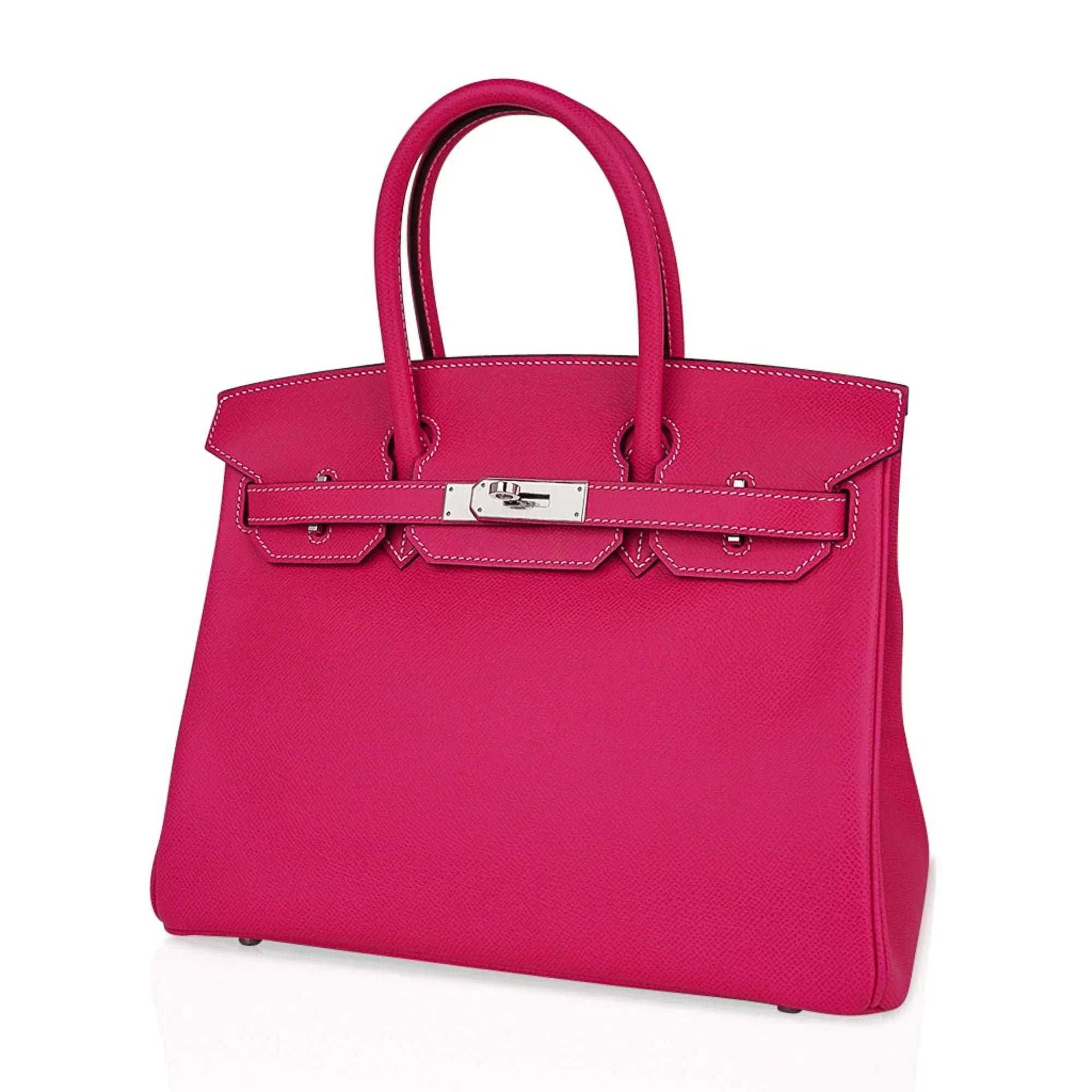👜Birkin 30 Bag Rose Tyrien Candy Epsom Limited Edition Palladium