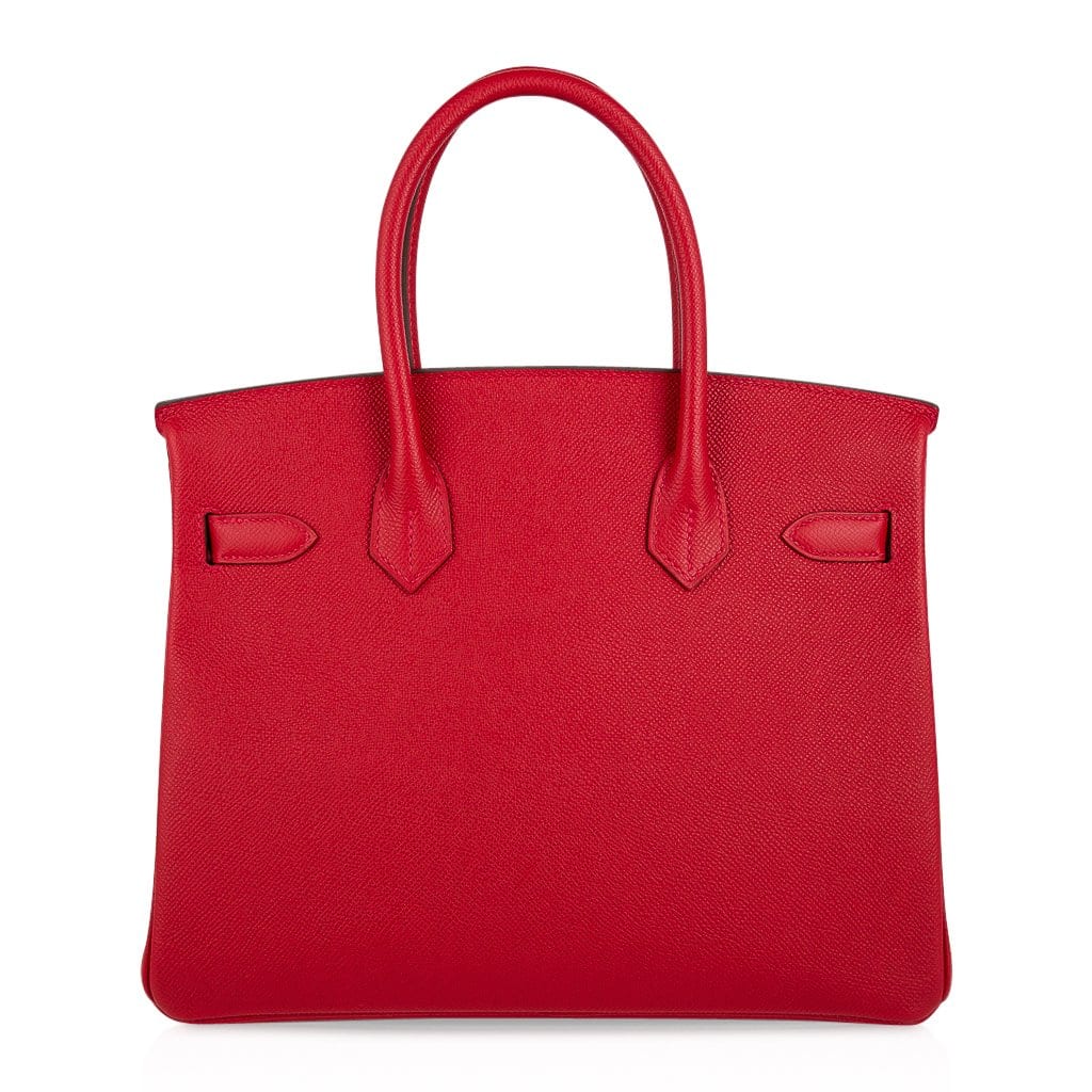 👜Birkin 30 Bag Rouge Casaque Gold Hardware Epsom Leather