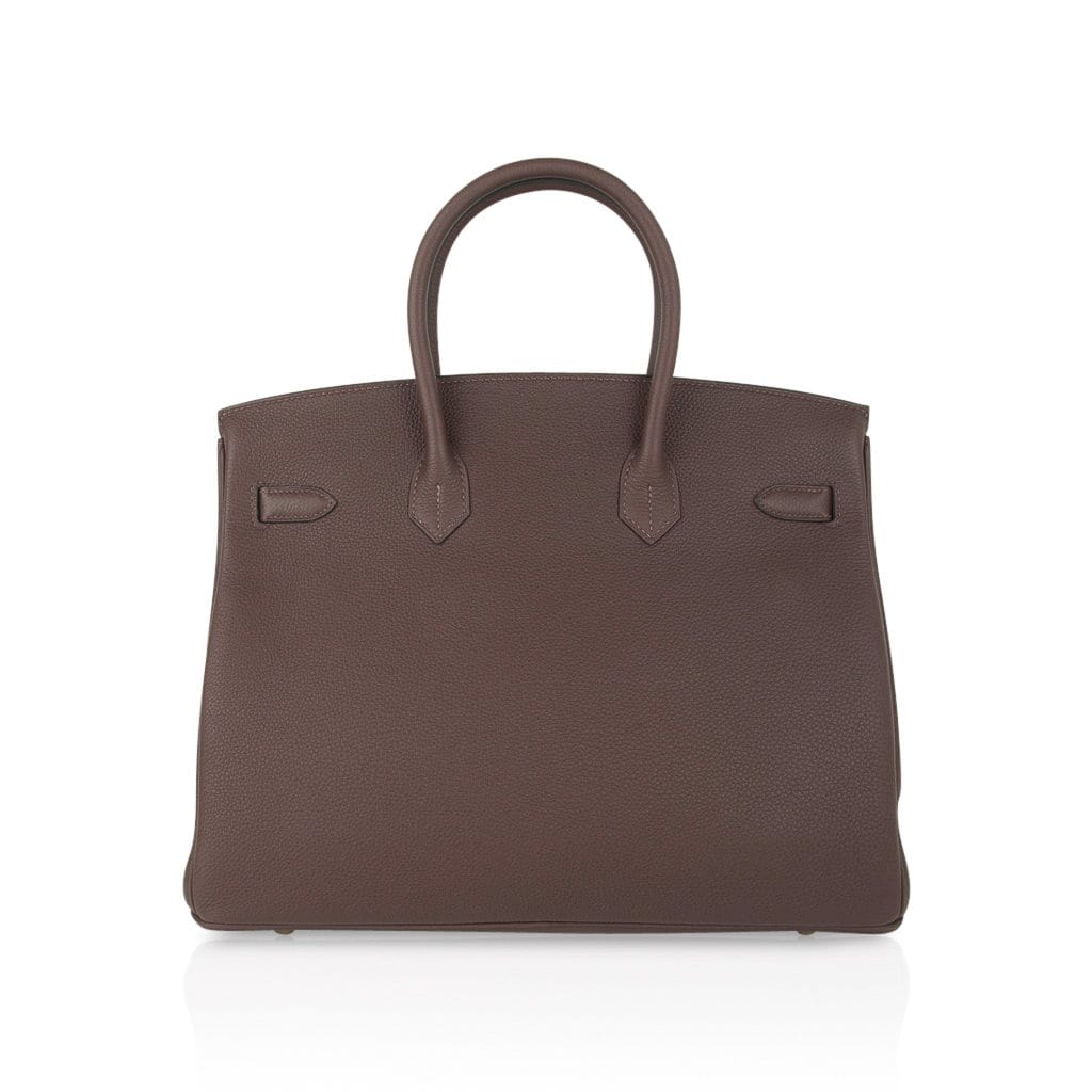 👜Birkin 35 Bag Chocolate Togo Gold Hardware