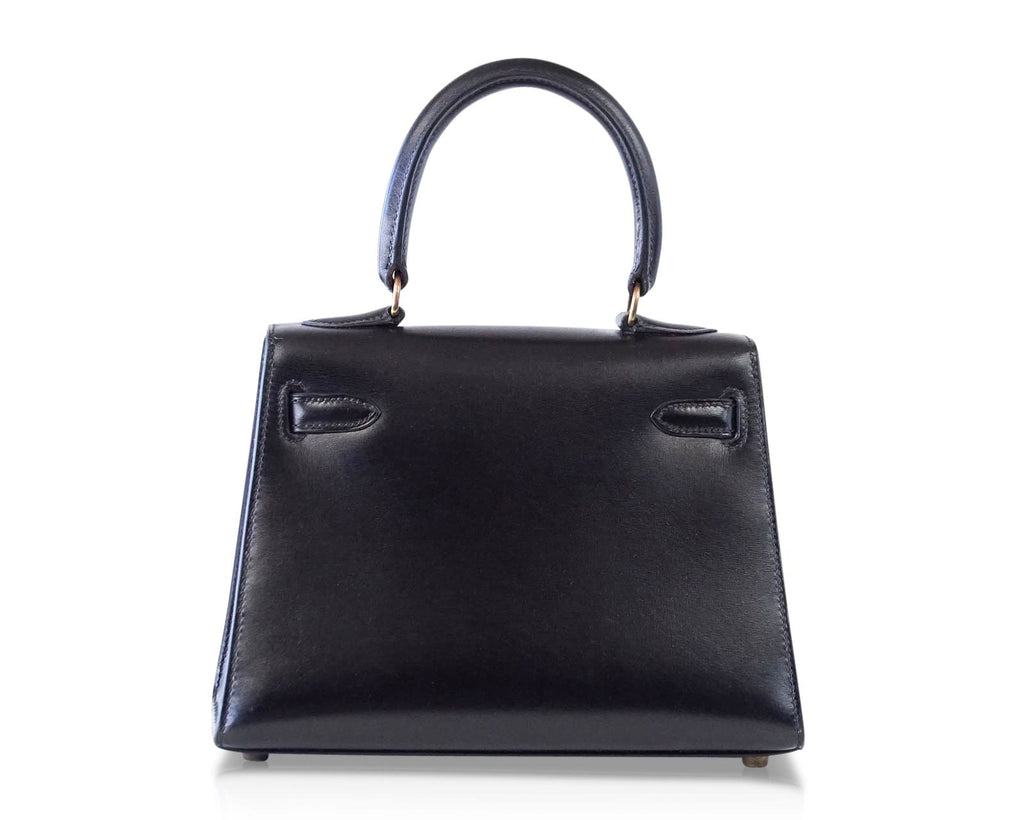 👜Kelly 20 Mini Sellier Vintage Bag Box Leather Gold Hardware