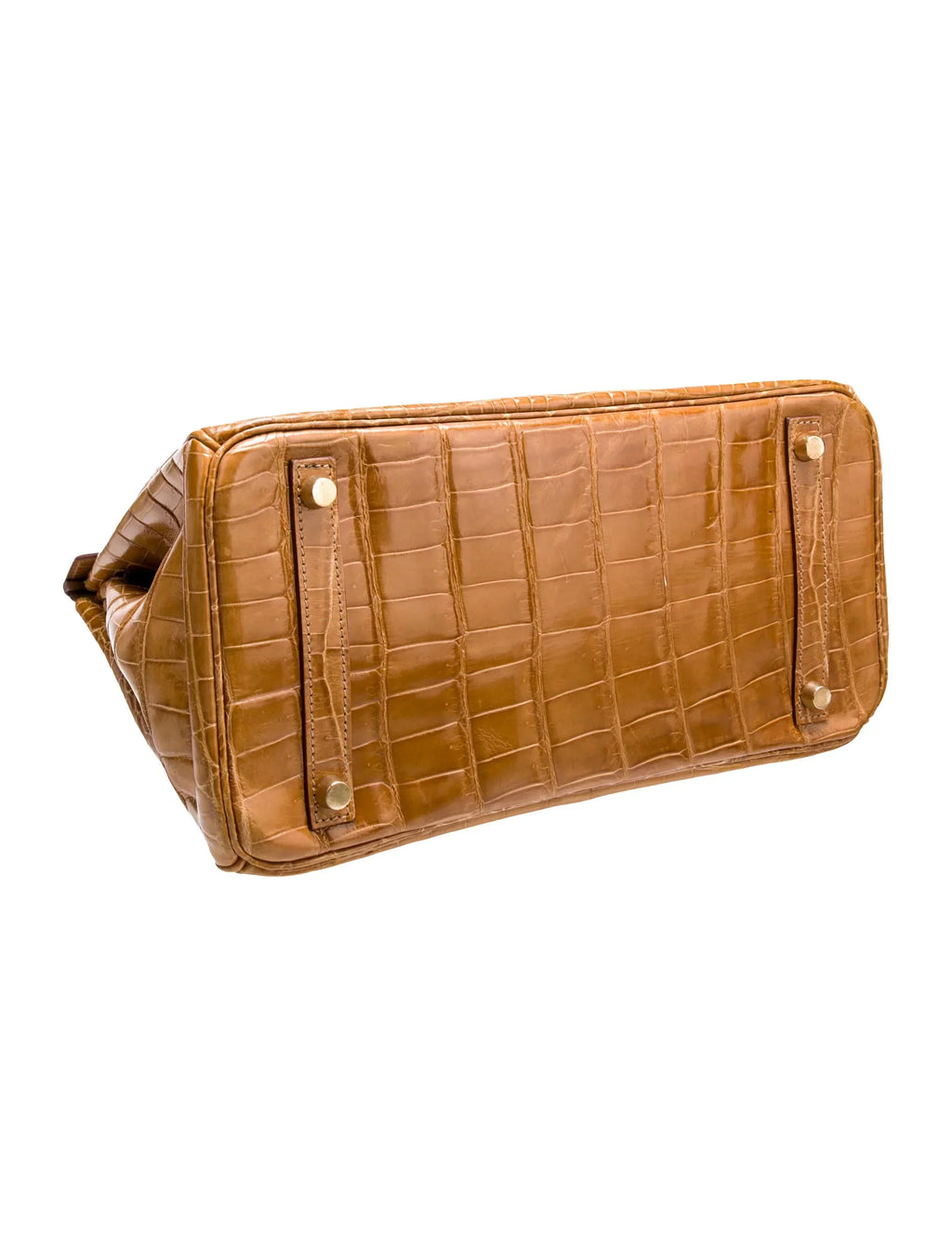 👜Birkin Shiny Niloticus Crocodile Cowhide Leather Gold Hardware