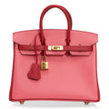 👜Birkin 25 HSS Bag Rose Azalee Rouge Casaque Epsom Gold Hardware