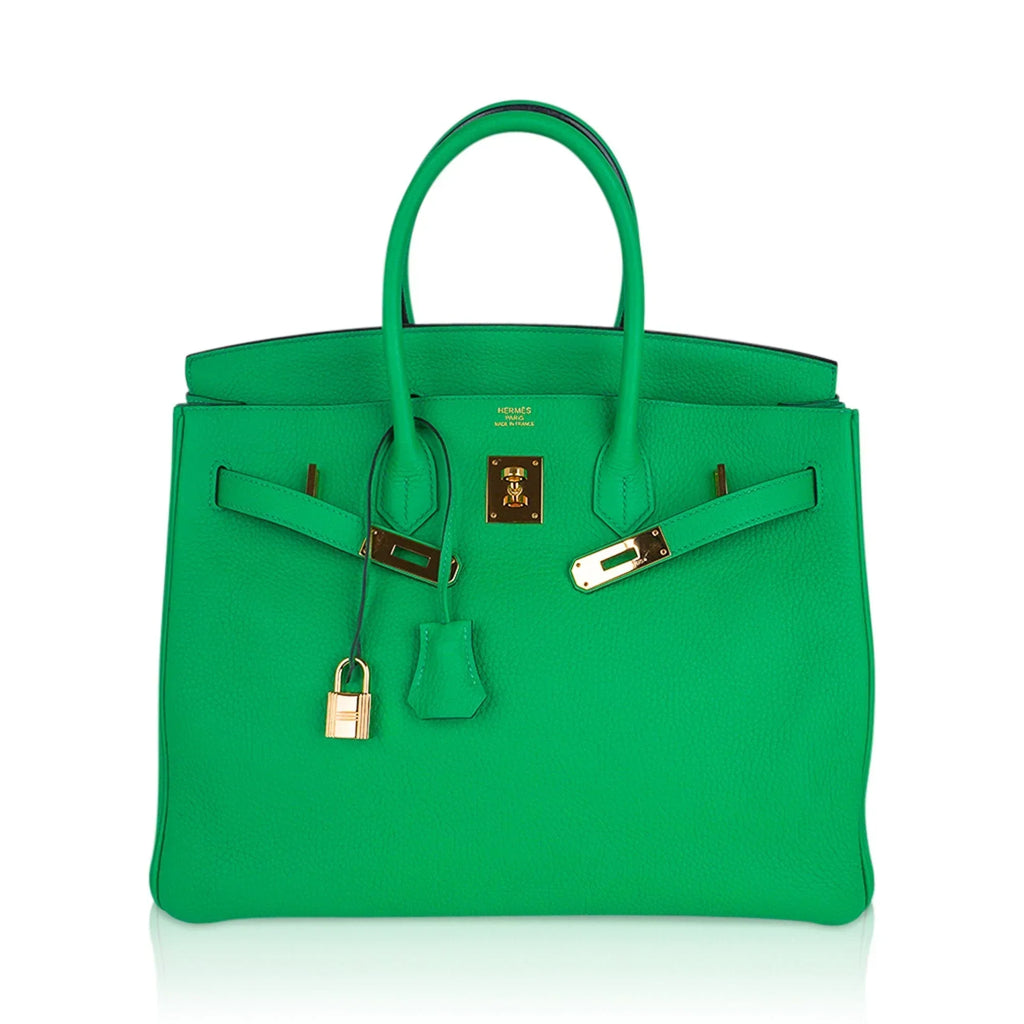 👜Birkin 35 Bag Bamboo Togo Leather with Gold Hardware