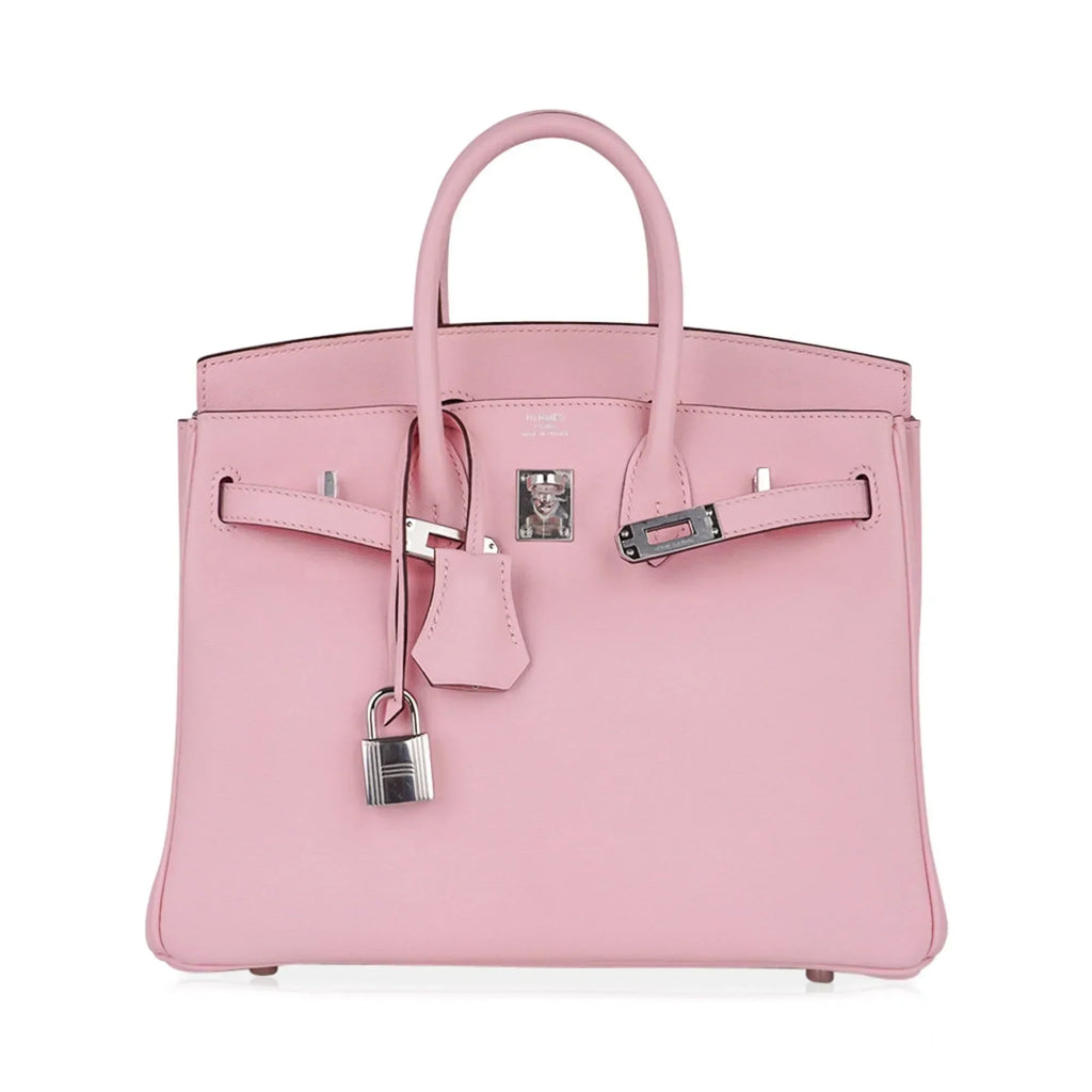 👜Birkin 25 Bag Rose Sakura Palladium Hardware Rare