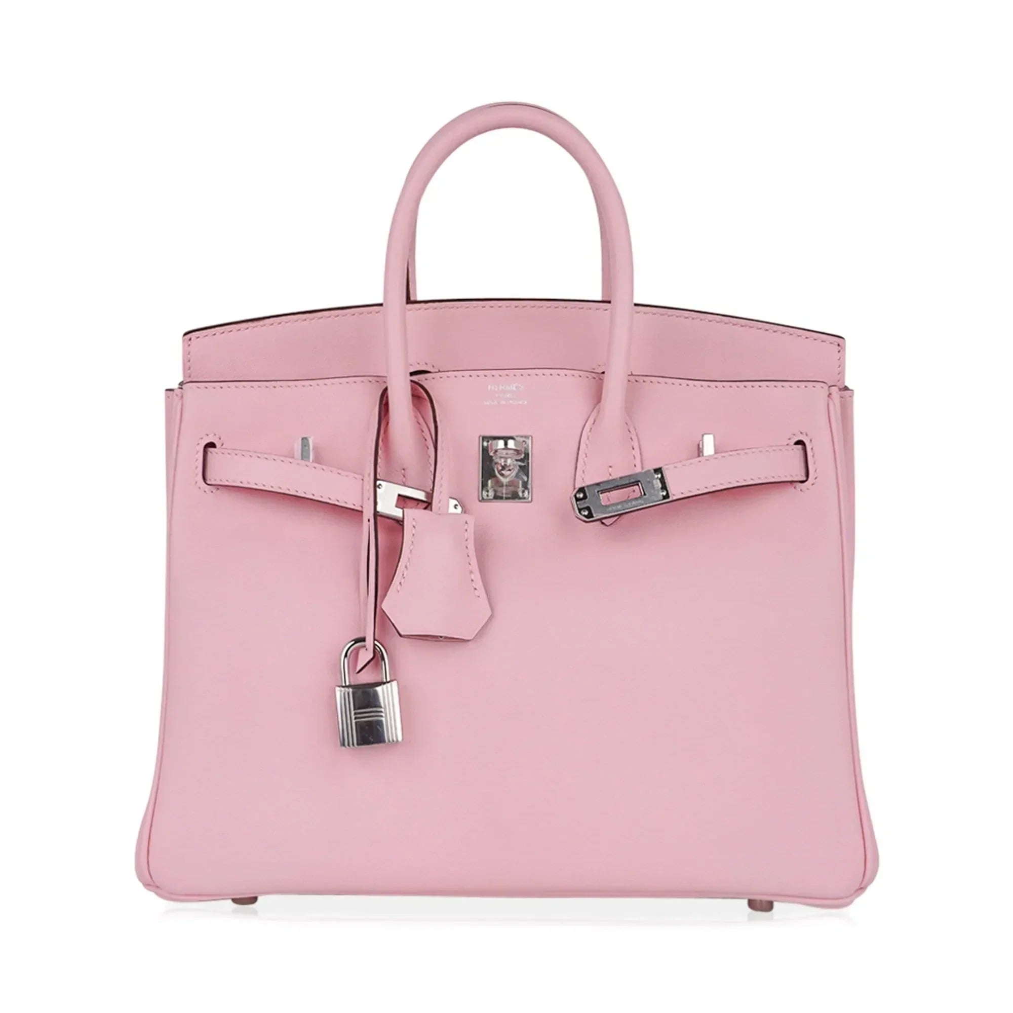 👜Birkin 25 Bag Rose Sakura Palladium Hardware Rare