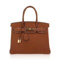 👜Birkin 30 Bag Barenia Faubourg Leather with Gold Hardware
