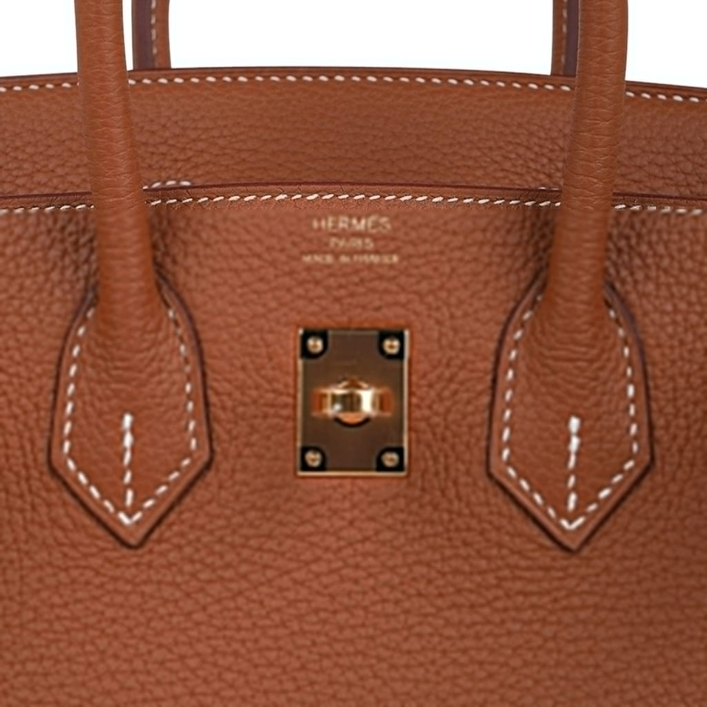 👜Birkin 25 Bag Gold Togo Leather with Gold Hardware