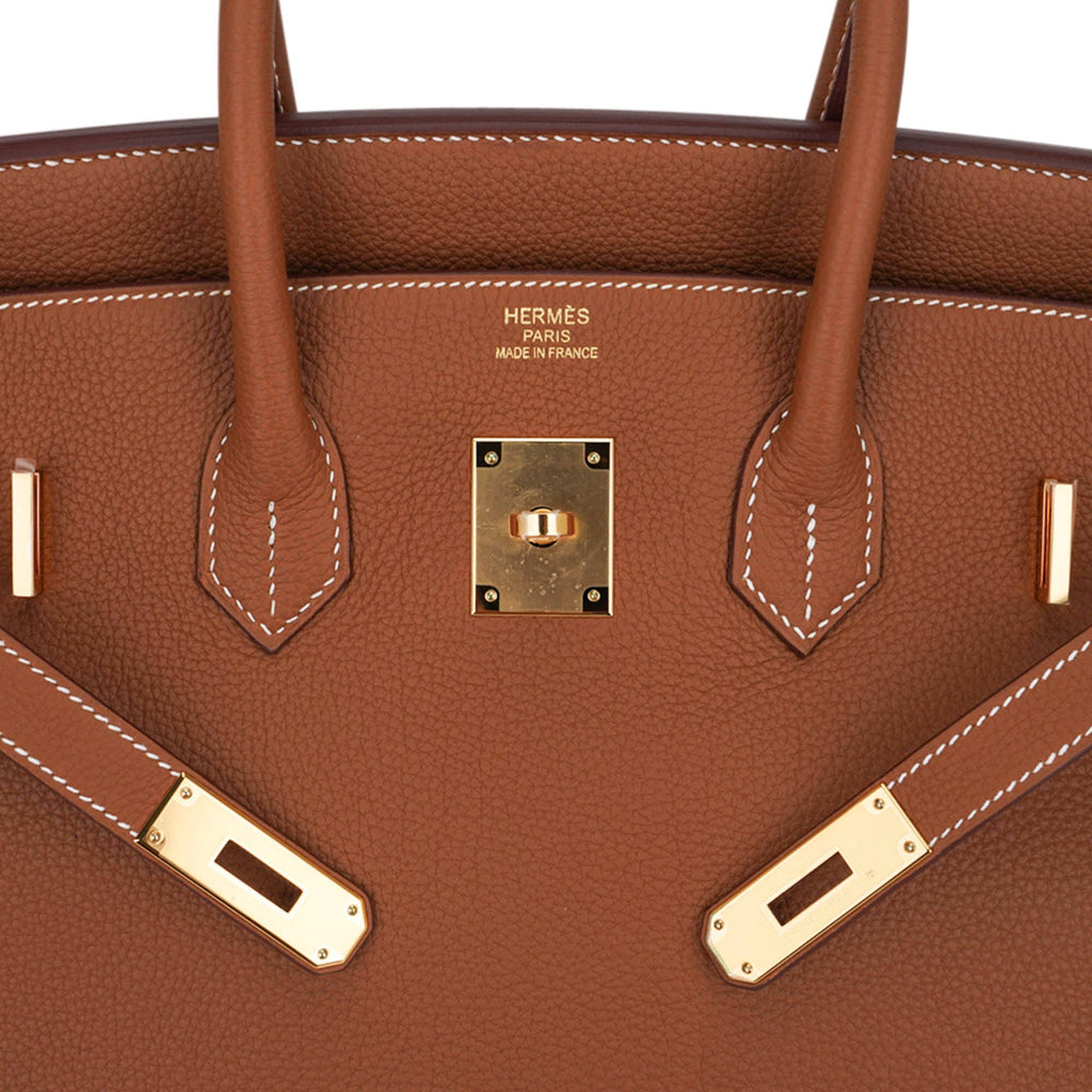 👜Birkin 35 Bag Gold Togo Leather with Gold Hardware
