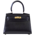 👜Kelly 20 Mini Sellier Vintage Bag Box Leather Gold Hardware