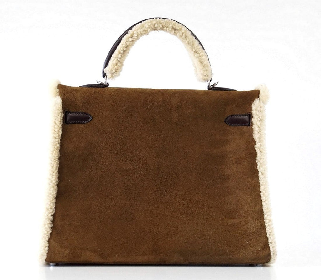 👜Kelly 35 Bag Rare Limited Edition Teddy Shearling Plush