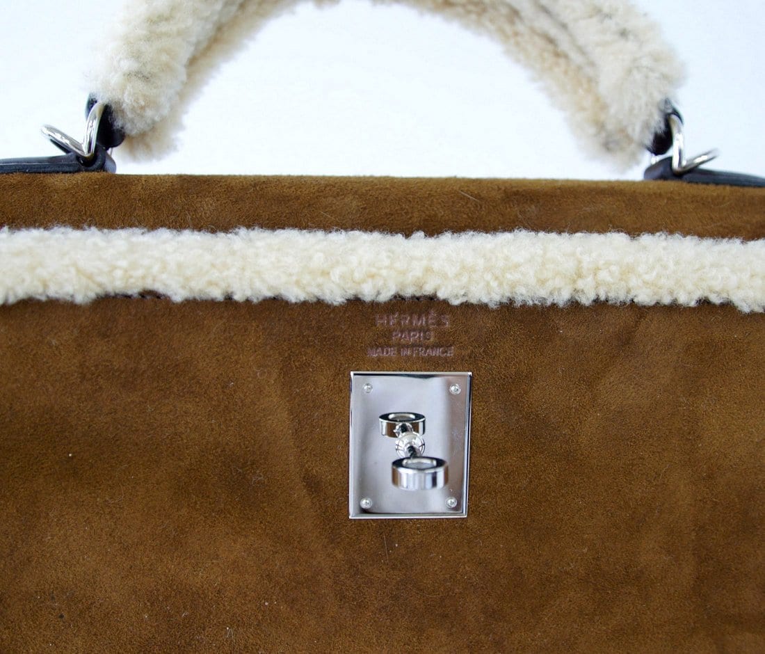 👜Kelly 35 Bag Rare Limited Edition Teddy Shearling Plush