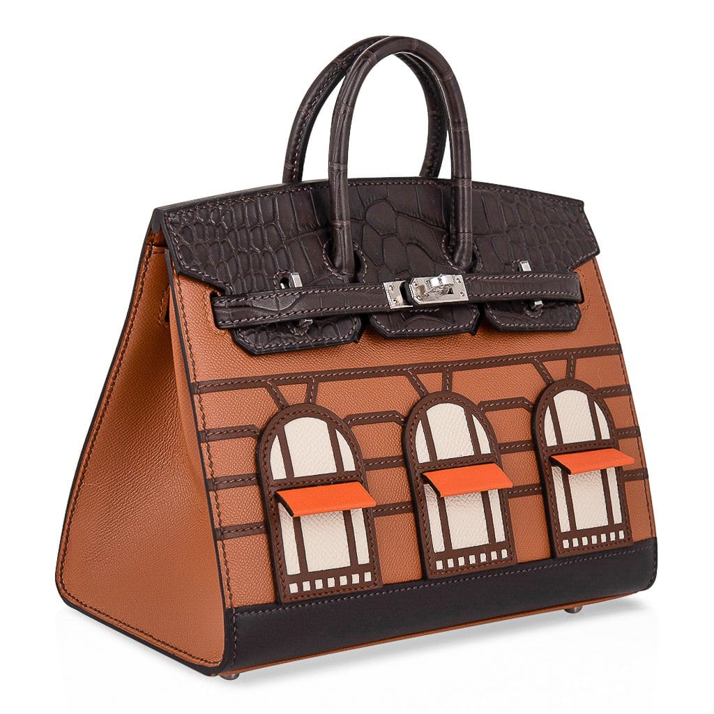 👜Birkin 20 Sellier Limited Edition Faubourg Bag with Palladium Hardware