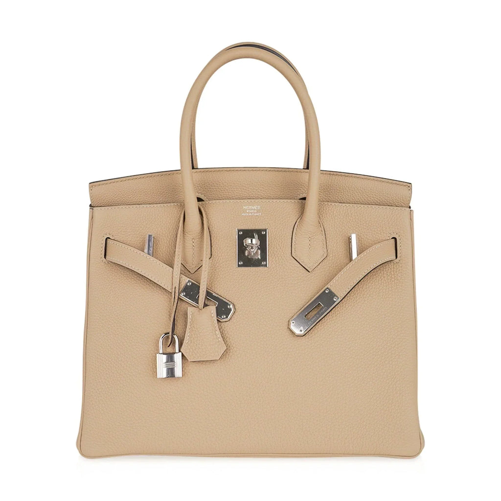 👜Birkin 30 Bag Trench Neutral Perfection Palladium Hardware