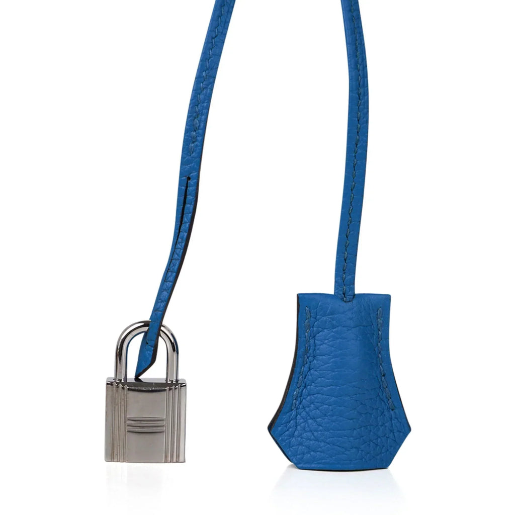 👜Birkin 35 Bag Rich Blue Izmir Clemence Palladium