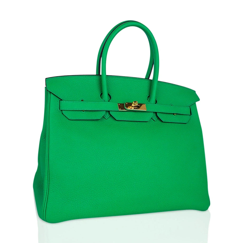 👜Birkin 35 Bag Bamboo Togo Leather with Gold Hardware