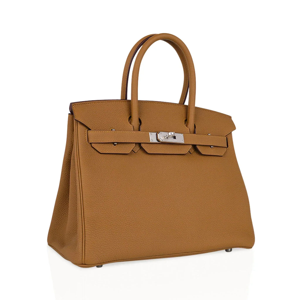 👜Birkin 30 Bag Bronze d’Or Togo Leather Palladium Hardware