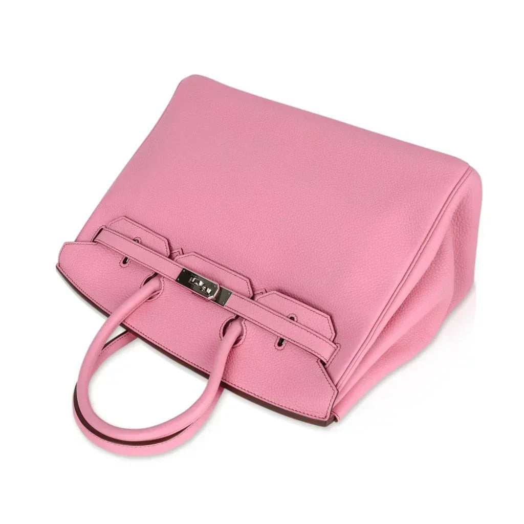 👜Birkin 35 Bag rare 5P Pink Togo Palladium Hardware