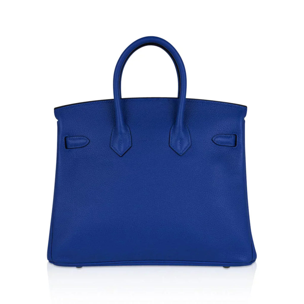 👜Birkin 25 Bag Blue Zellige Novillo Leather with Gold Hardware
