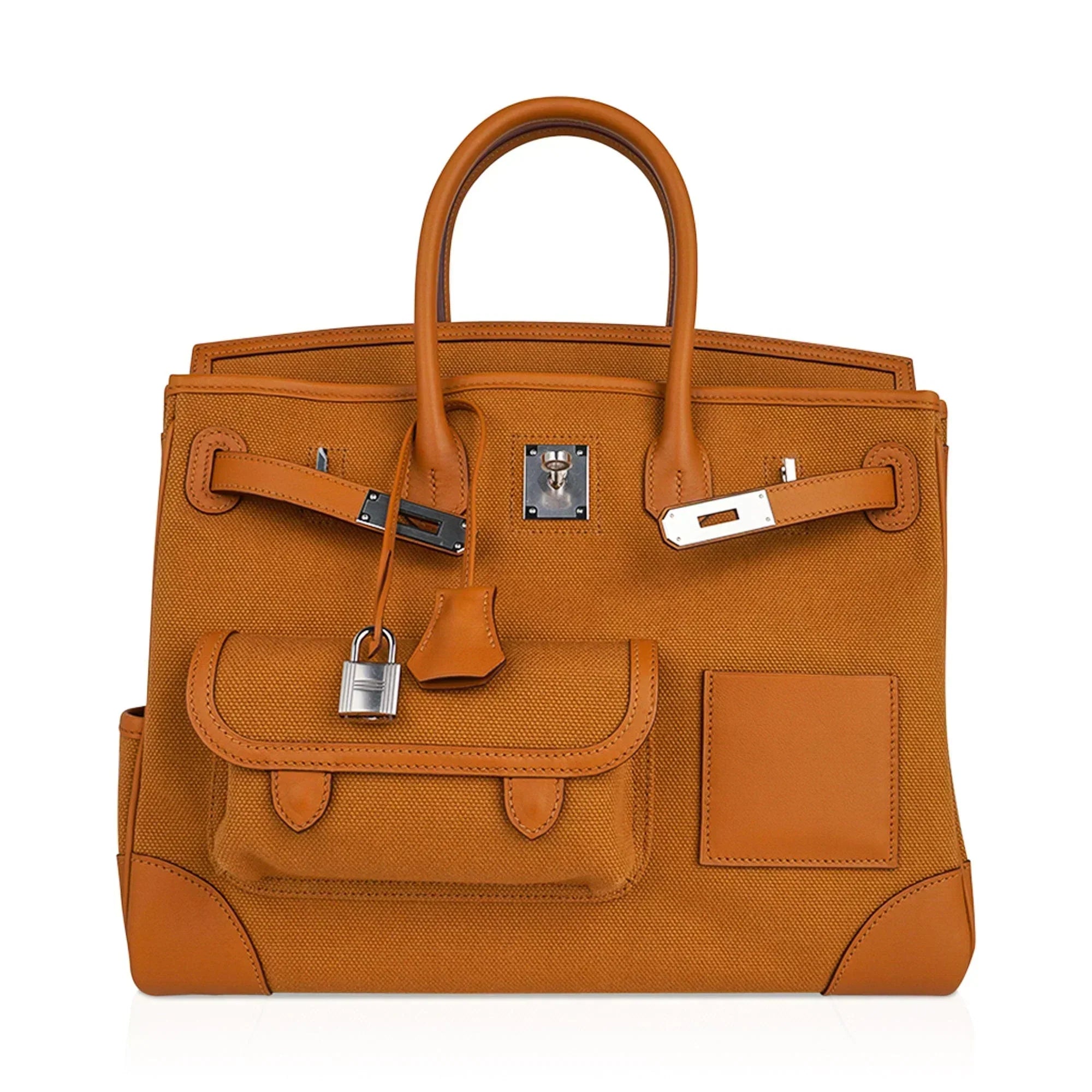 👜Limited Edition Birkin 35 Bag Cargo Sesame Toile Goeland Swift Leather with Palladium Hardware