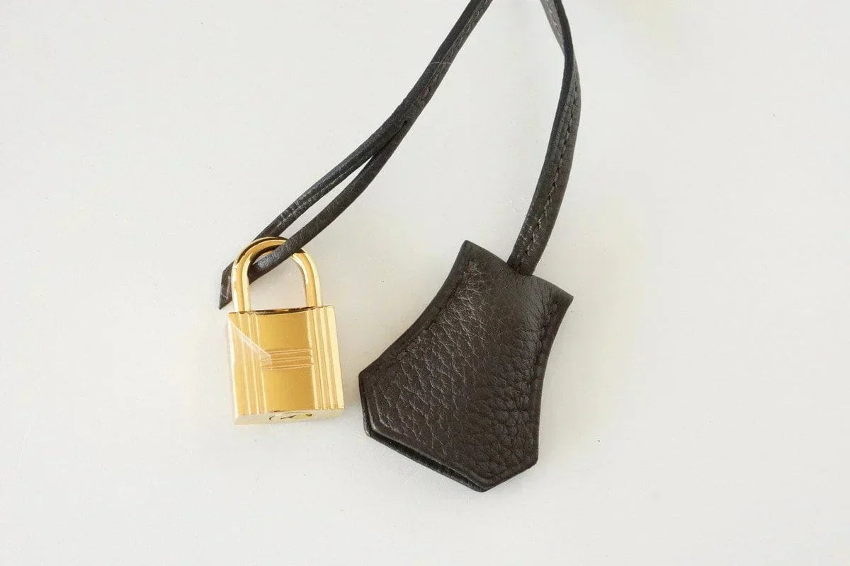 👜Birkin 35 Bag Vert Bronze Gold Hardware Veau Trekking Leather Very Rare