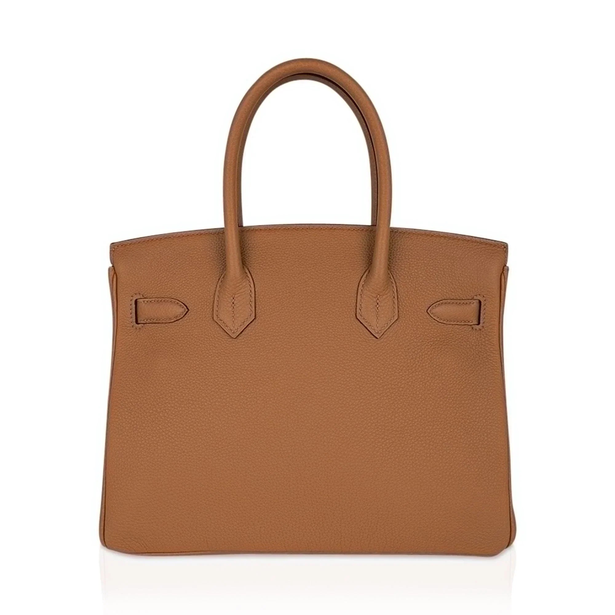 👜Birkin 30 Bag Biscuit Togo Leather with Palladium Hardware