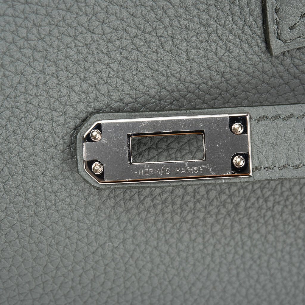 👜Birkin 25 Bag Vert Amande Togo Palladium Hardware
