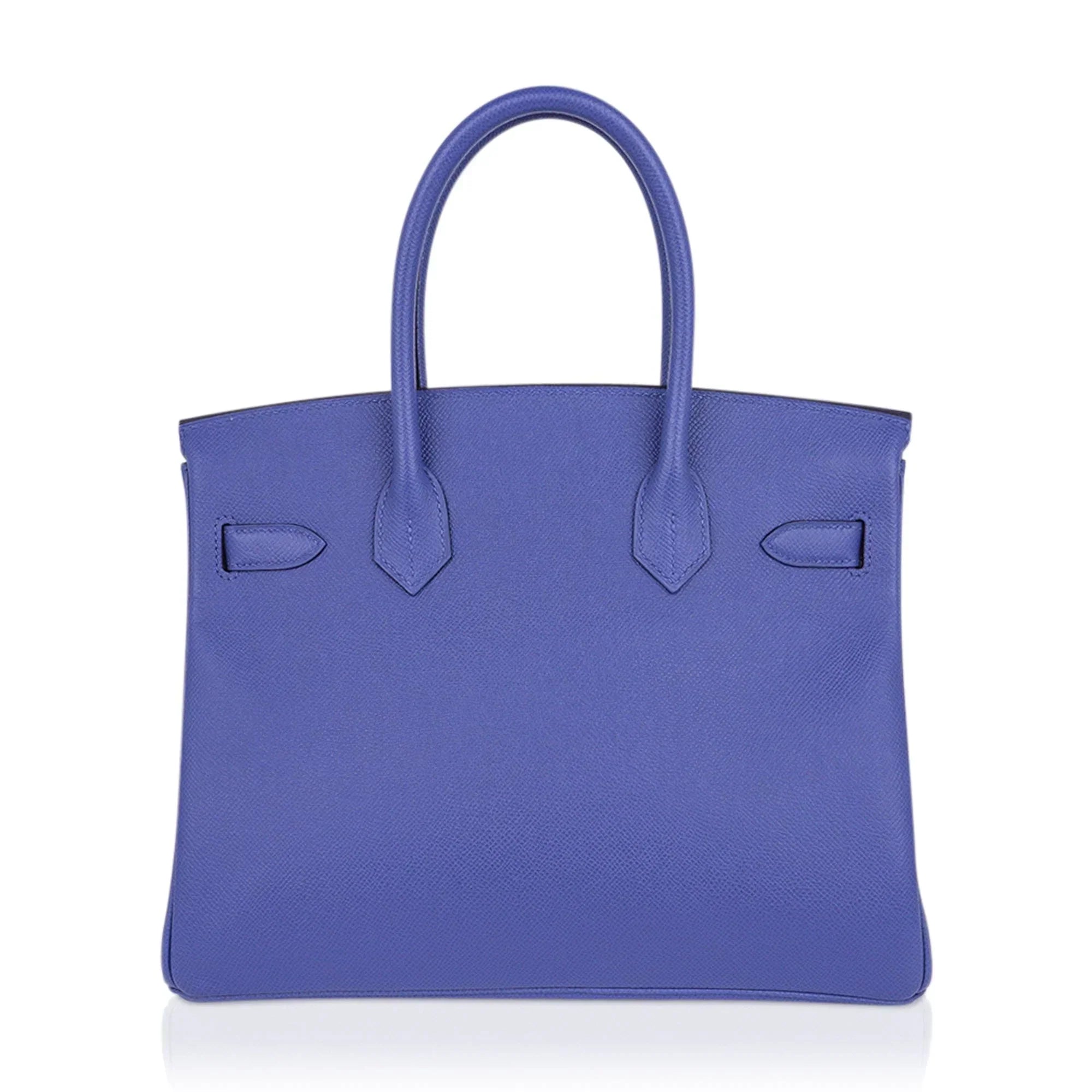 👜Birkin 30 Bag Blue Brighton Epsom Leather with Gold Hardware