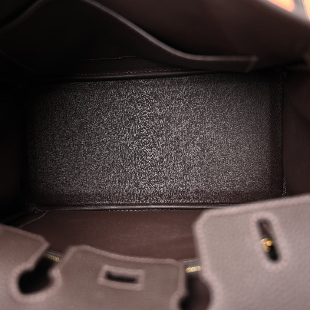 👜Birkin 25 Togo handbag is made of extremely soft calfskin