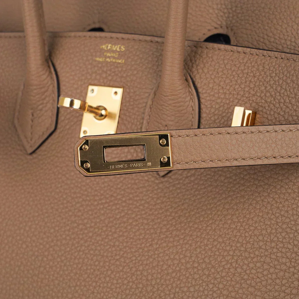 👜Birkin 25 Bag in Chai Togo Leather with Gold Hardware